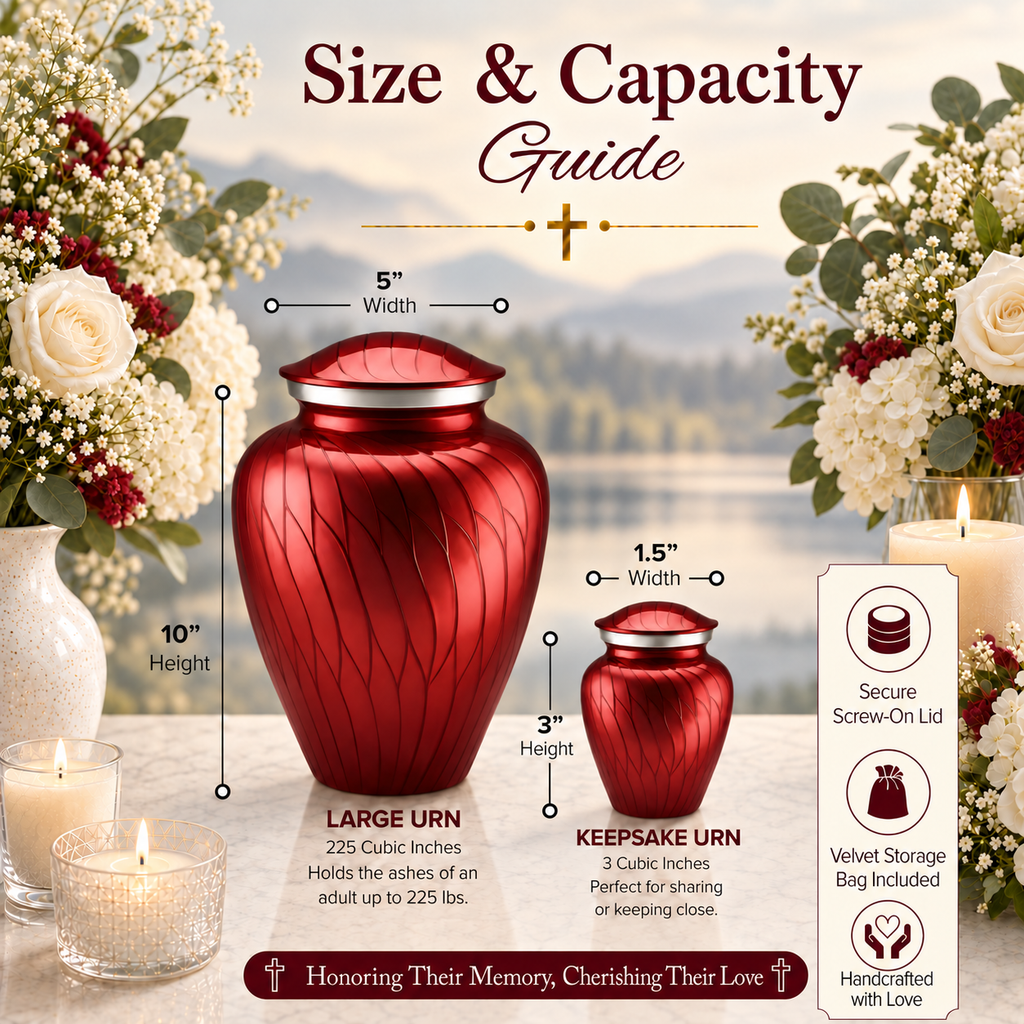 Serenity Curve Pearl Urn