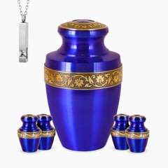 Royal Blue & Gold Urn