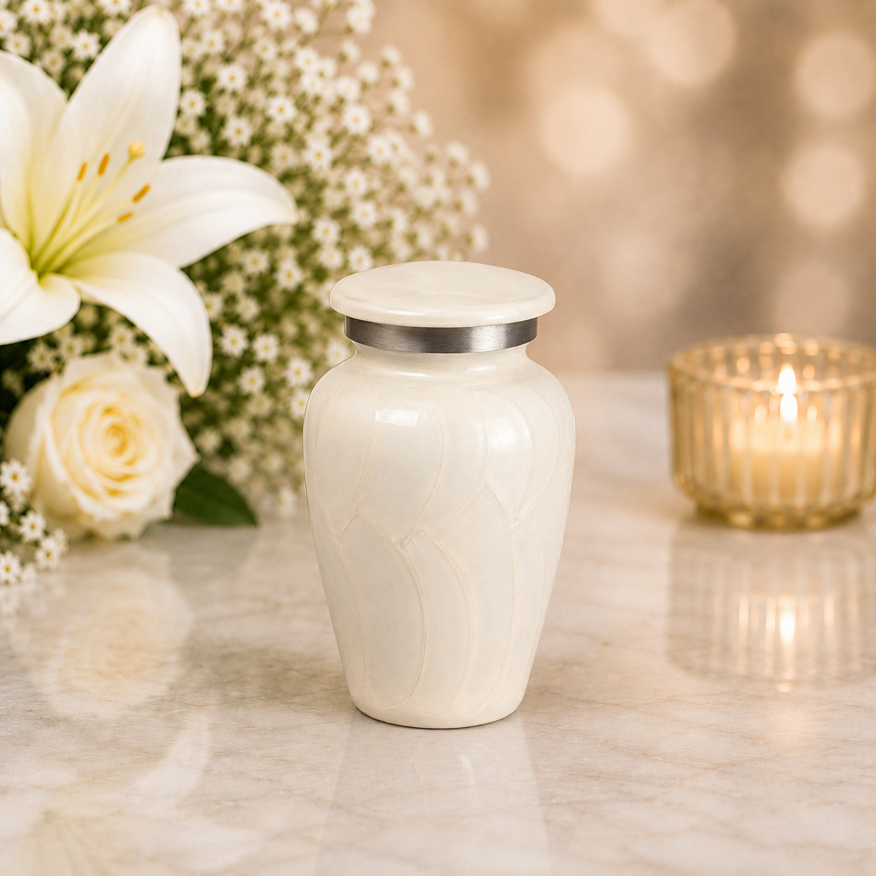 Serenity Curve Pearl Urn