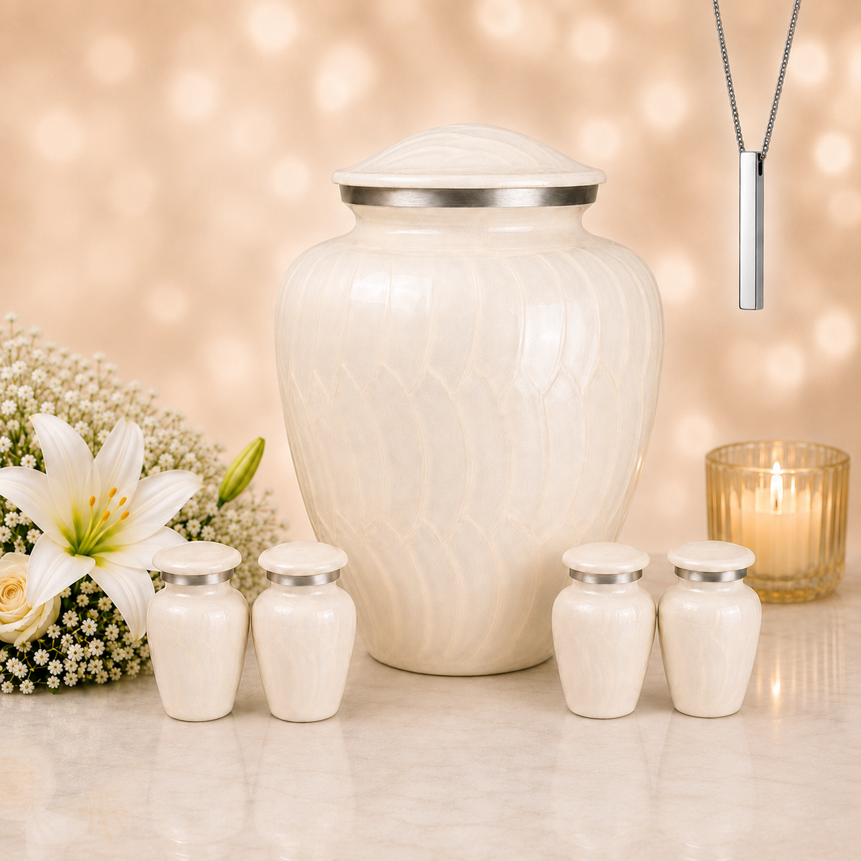 Serenity Curve Pearl Urn