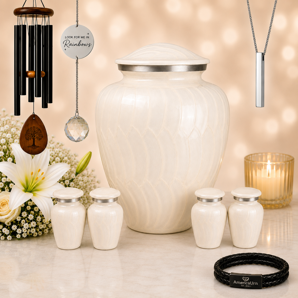 Serenity Curve Pearl Urn