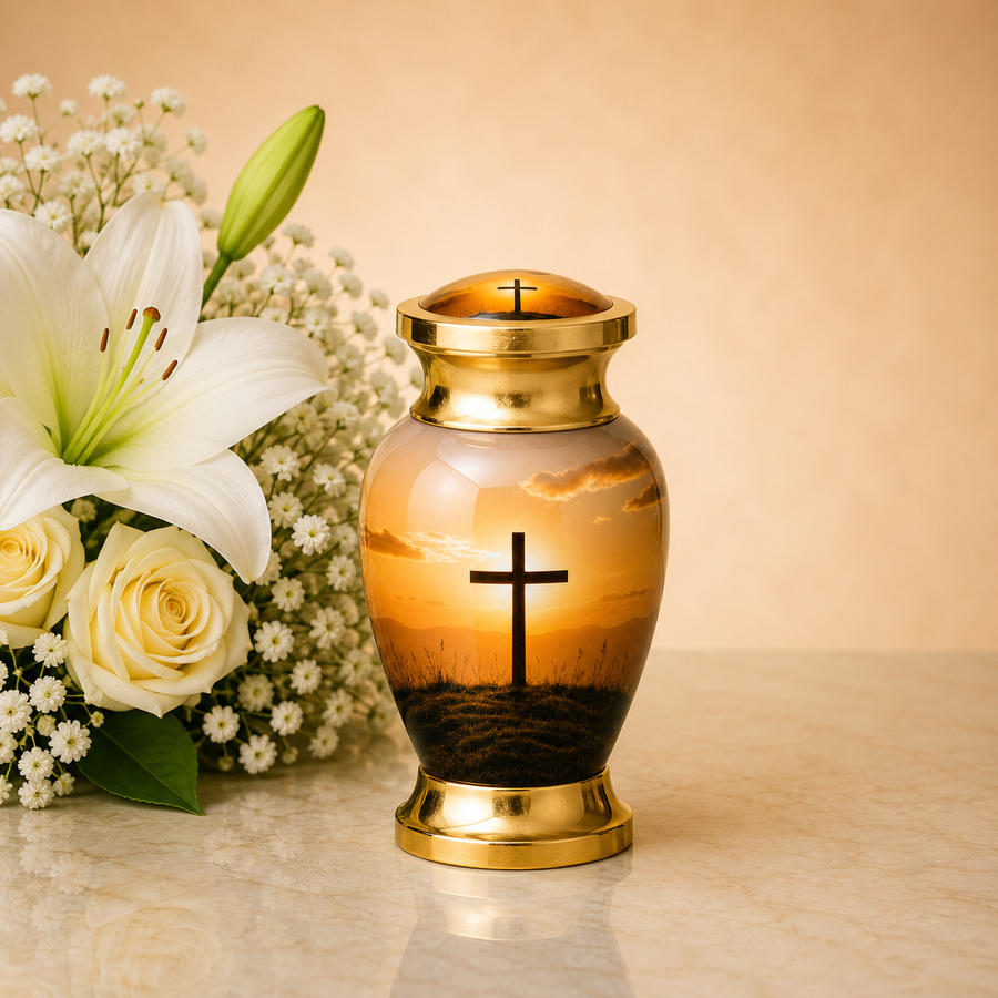Cross Cremation Urn