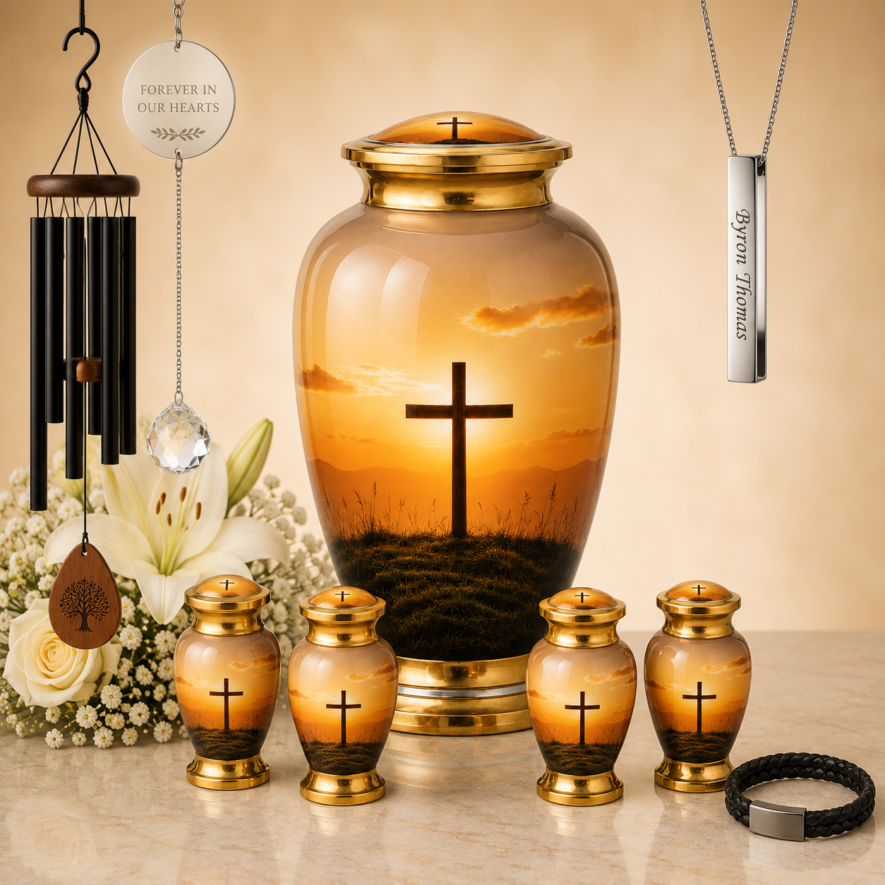 Cross Cremation Urn