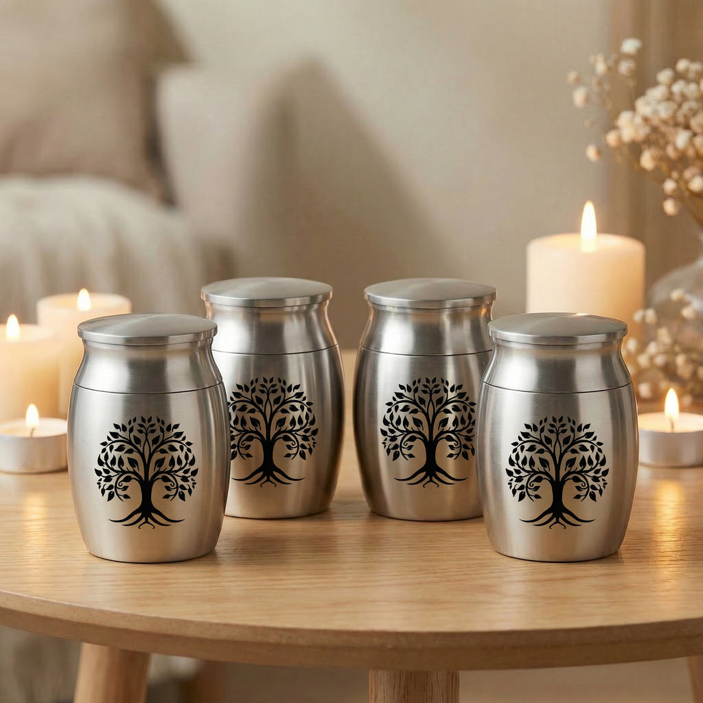 Stainless Steel Cremation Urn Set