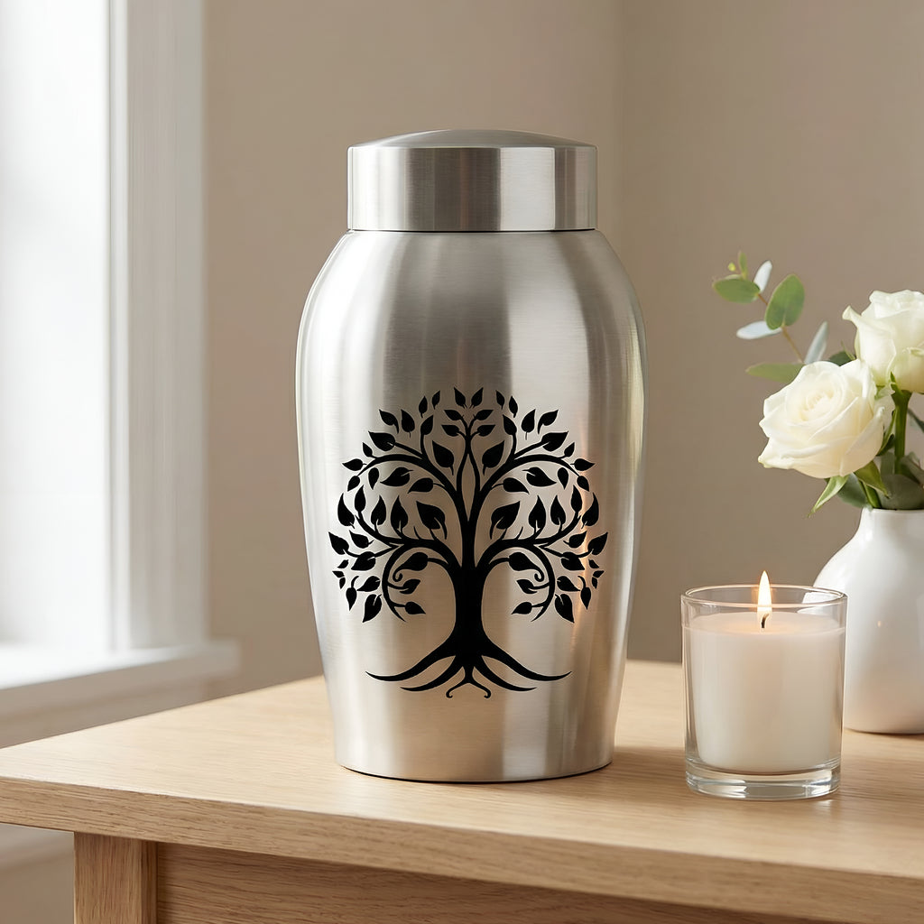 Stainless Steel Cremation Urn Set