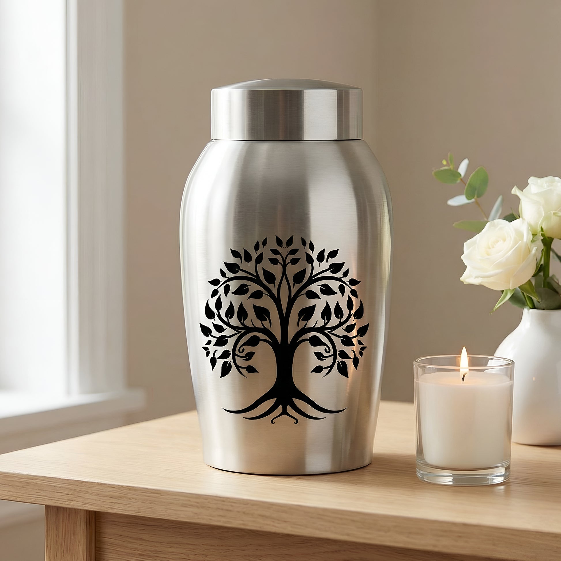 Stainless Steel Cremation Urn Set