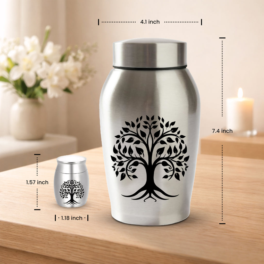 Stainless Steel Cremation Urn Set