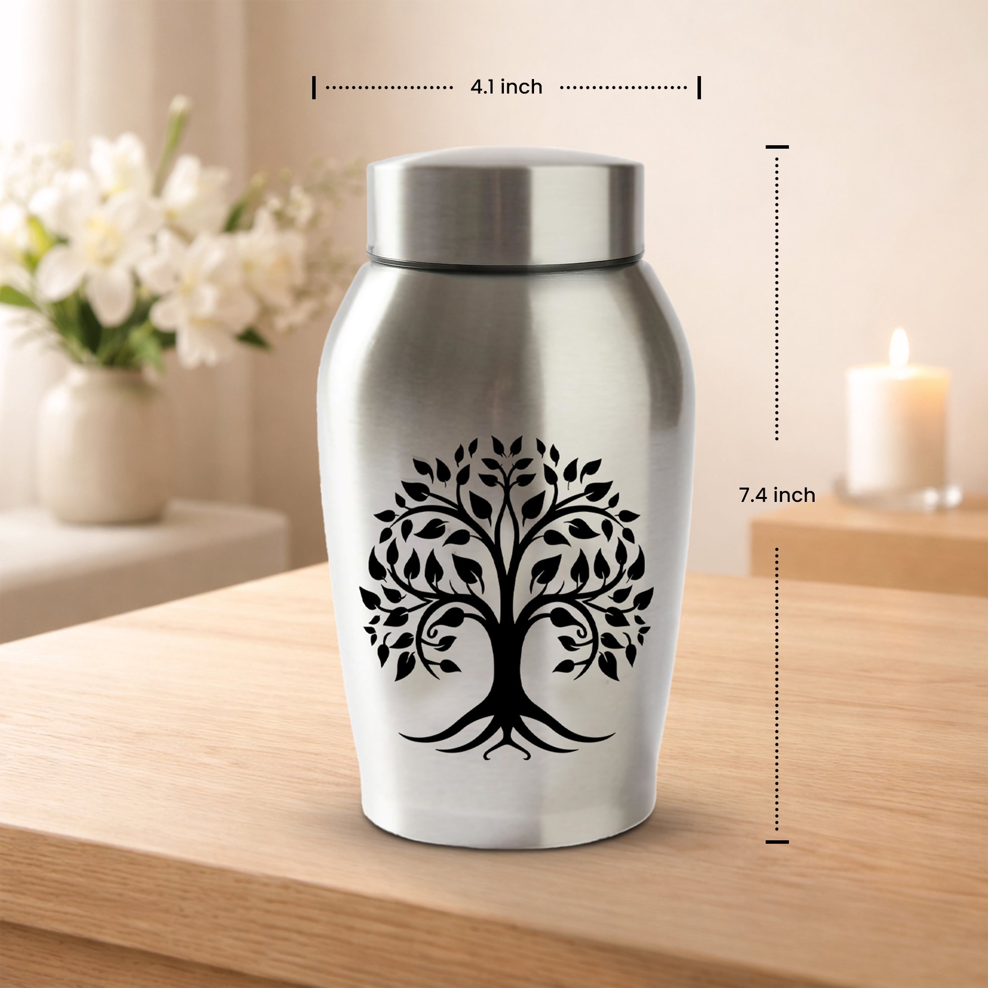 Stainless Steel Cremation Urn Set