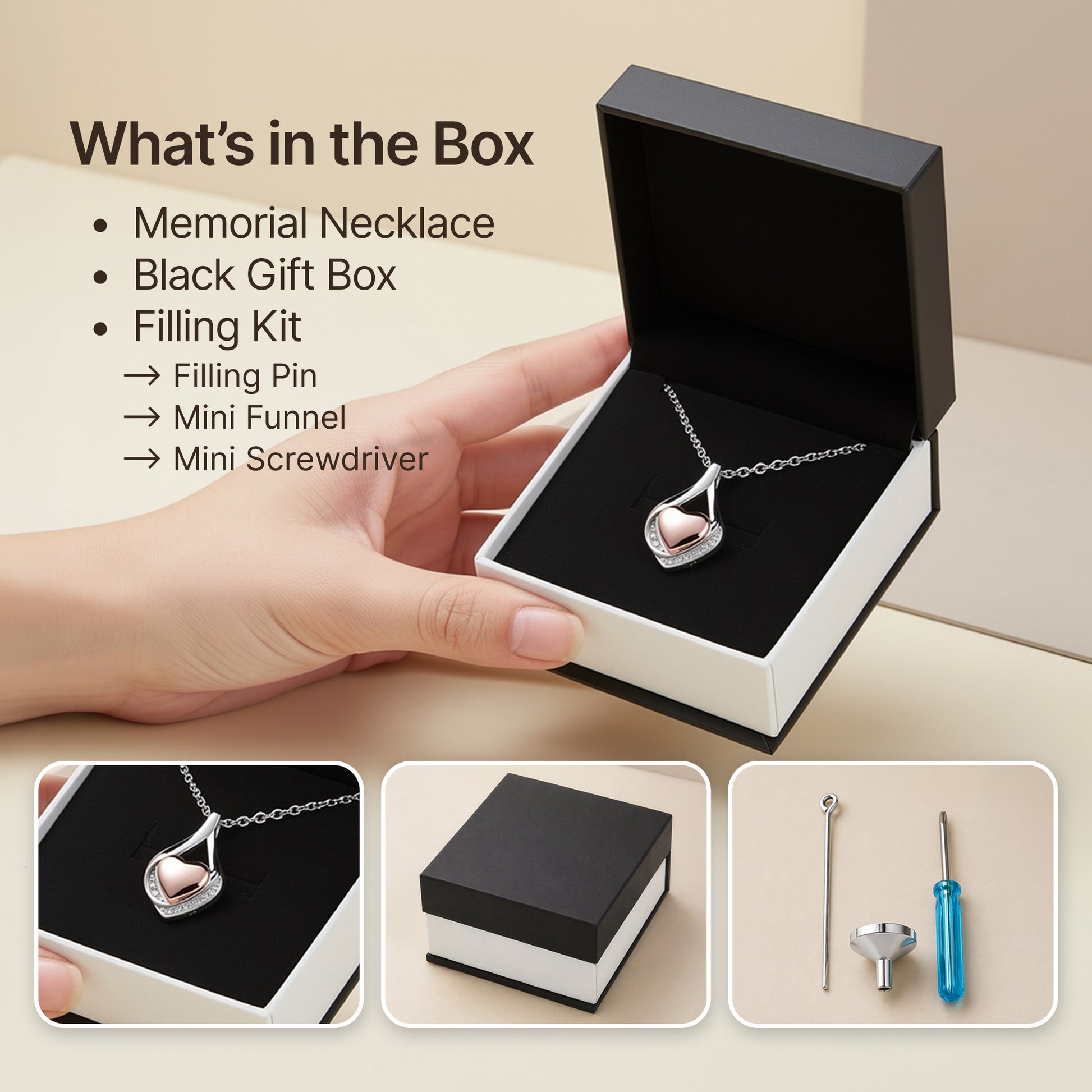 Premium Titanium Steel Cremation Necklace
