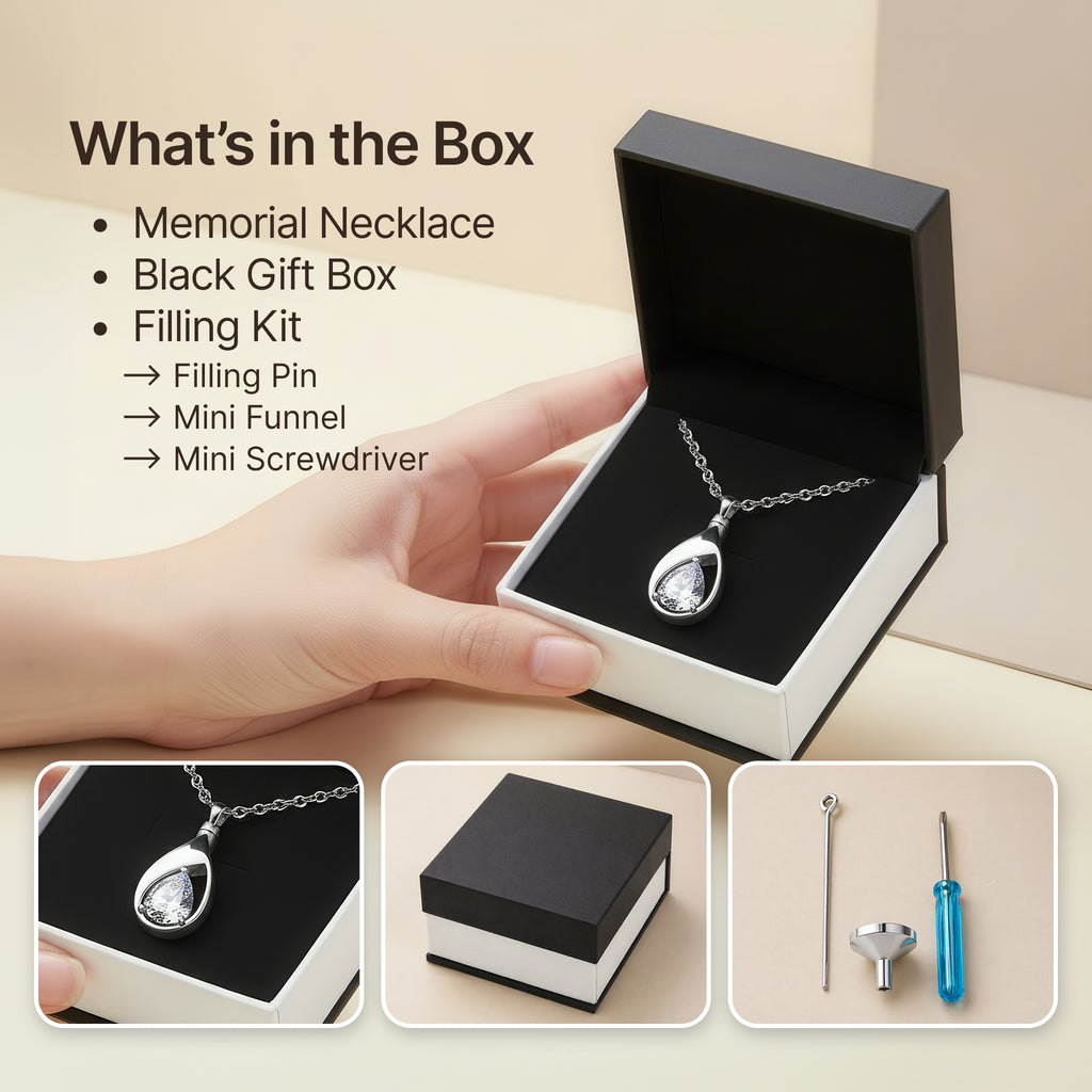 Premium Titanium Steel Cremation Necklace
