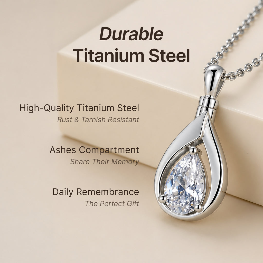Premium Titanium Steel Cremation Necklace