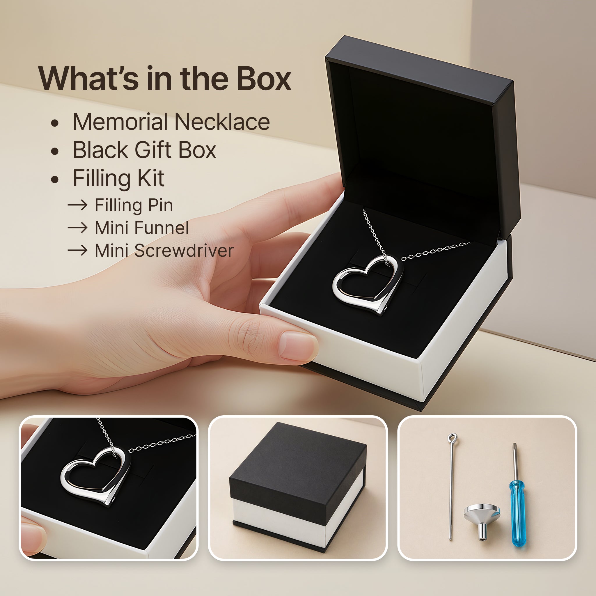 Premium Titanium Steel Cremation Necklace