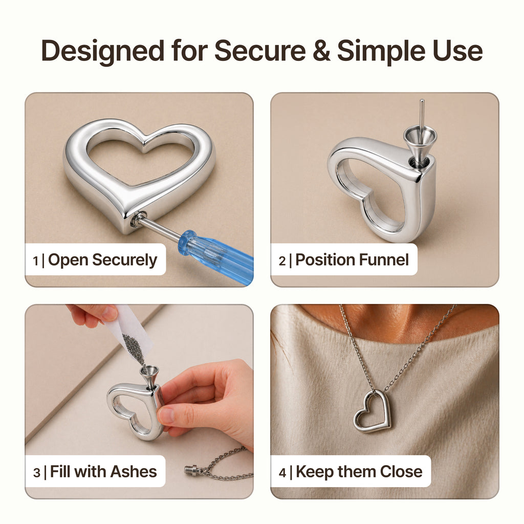 Premium Titanium Steel Cremation Necklace