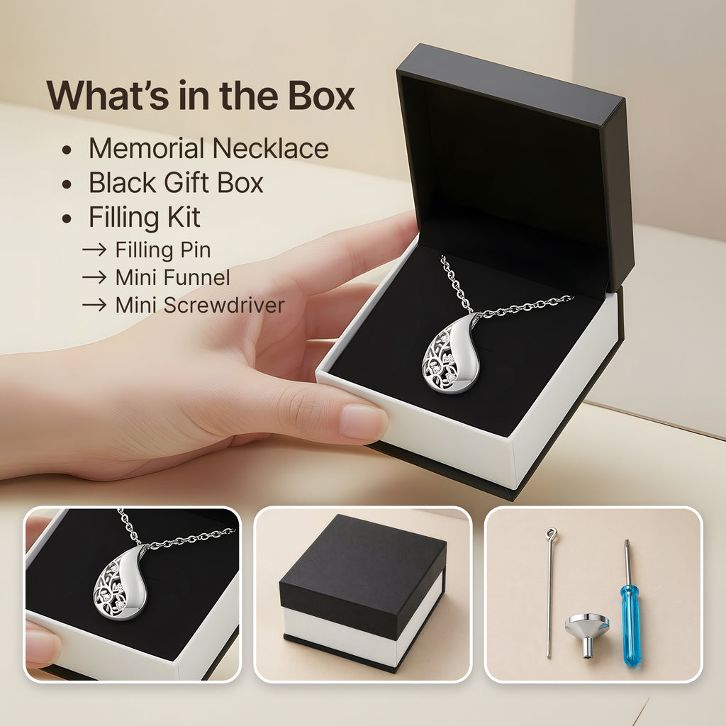 Premium Titanium Steel Cremation Necklace