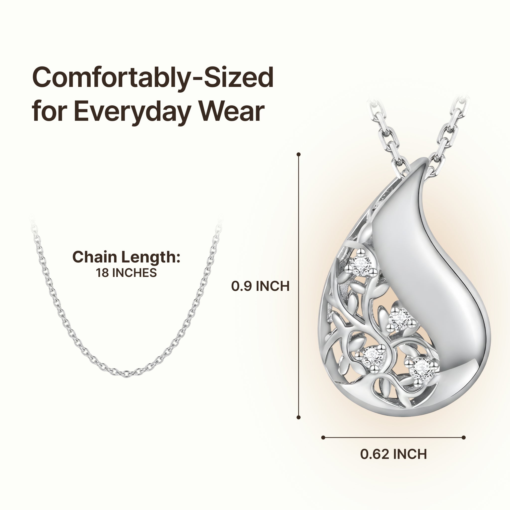 Premium Titanium Steel Cremation Necklace