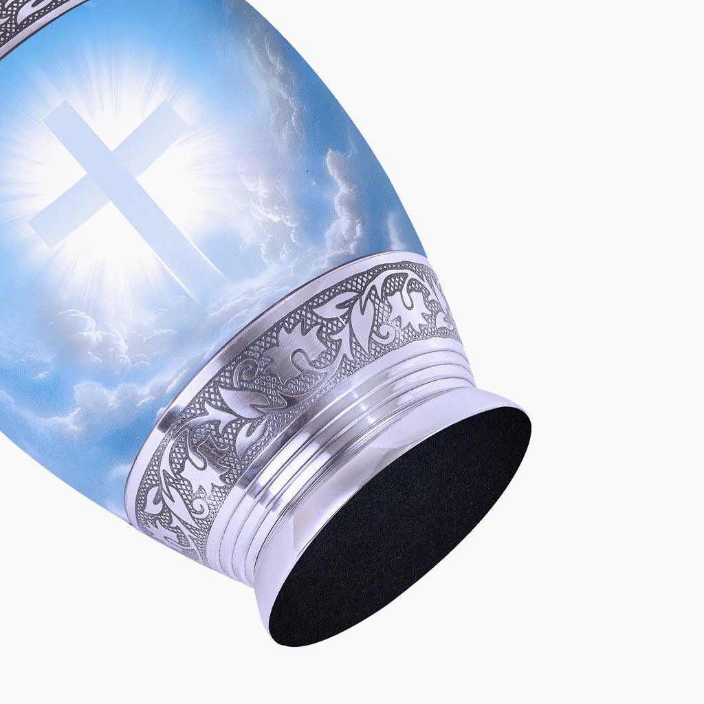 Cross Image Urn