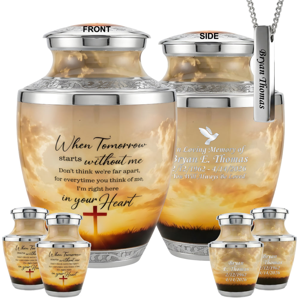 Cross Image Cremation Urn