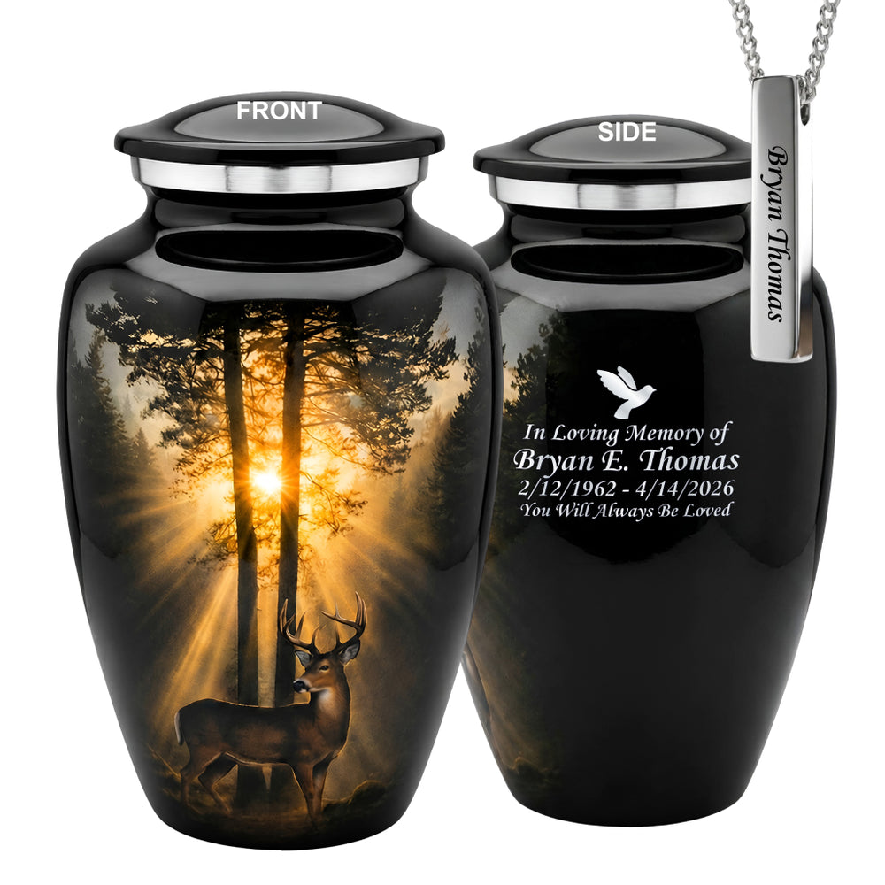 Deer Image Cremation Urn