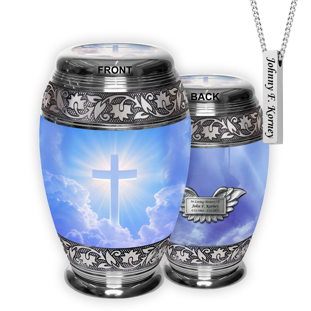 Cross Image Cremation Urn