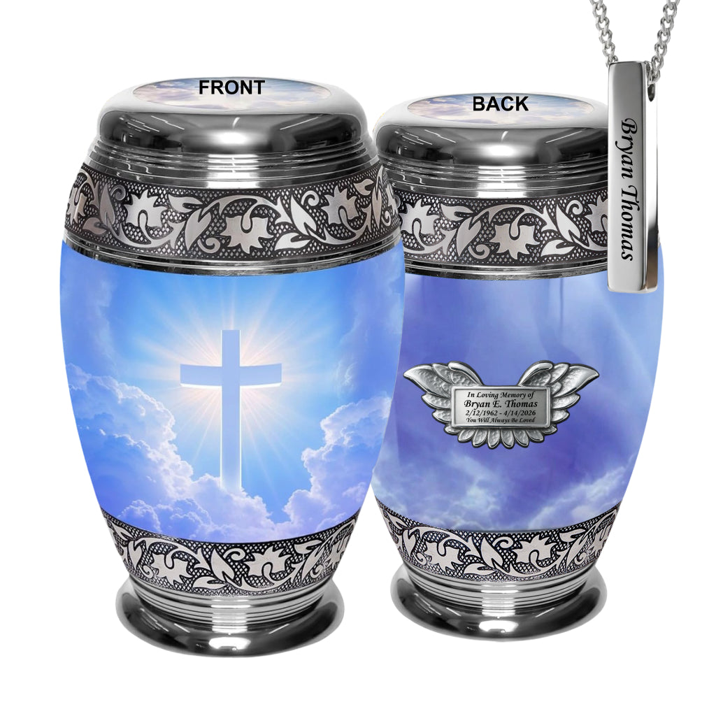 Cross Image Cremation Urn