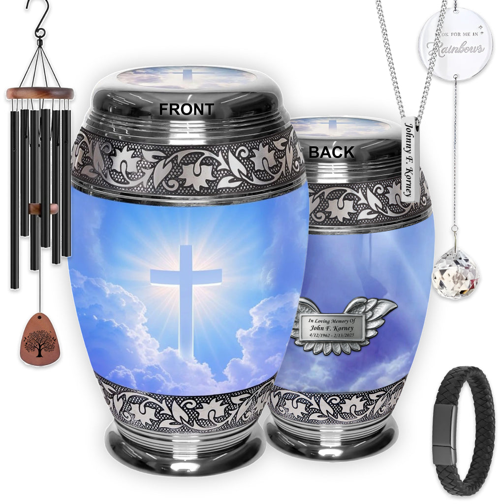 Cross Image Cremation Urn