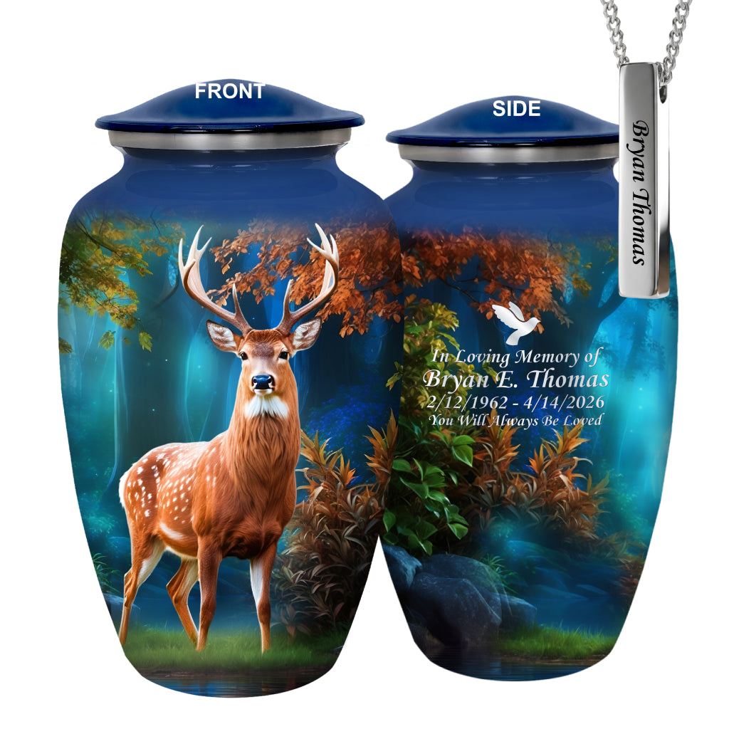 Deer Image Cremation Urn
