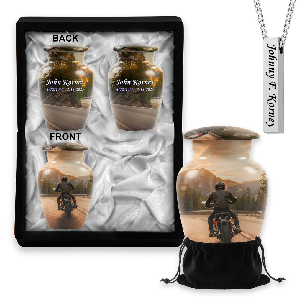 Motorcycle Image Urn