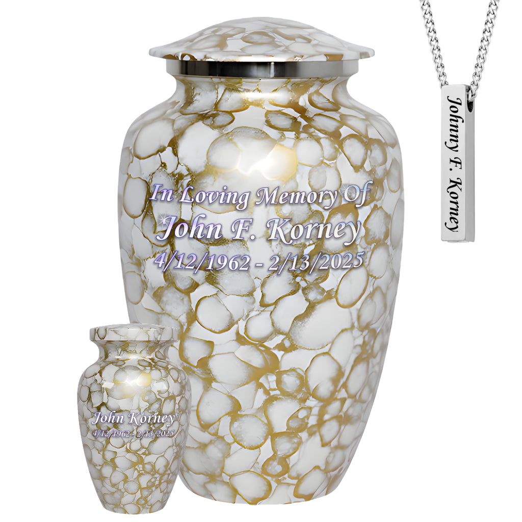 Motif Cloud Cremation Urn