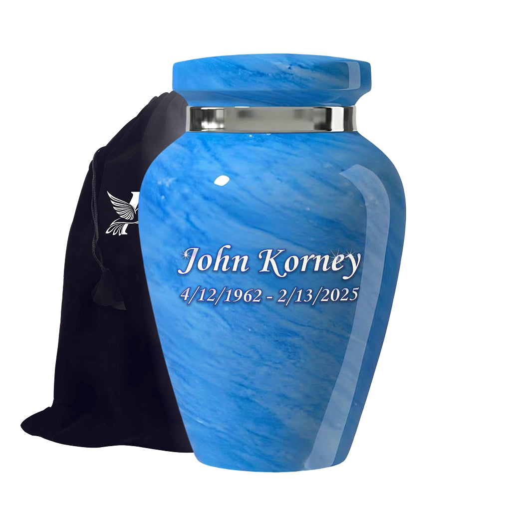 Motif Pastel Cremation Urn