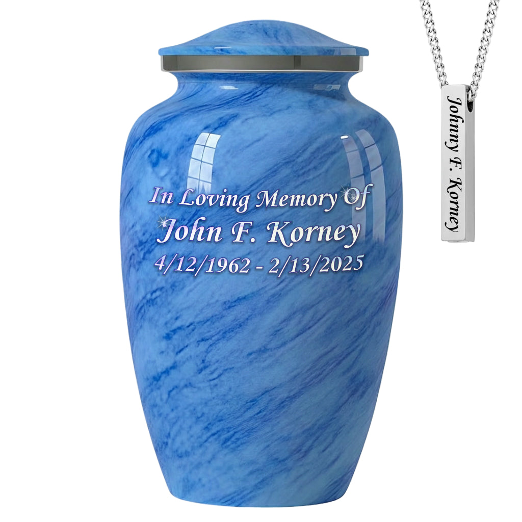 Motif Pastel Cremation Urn
