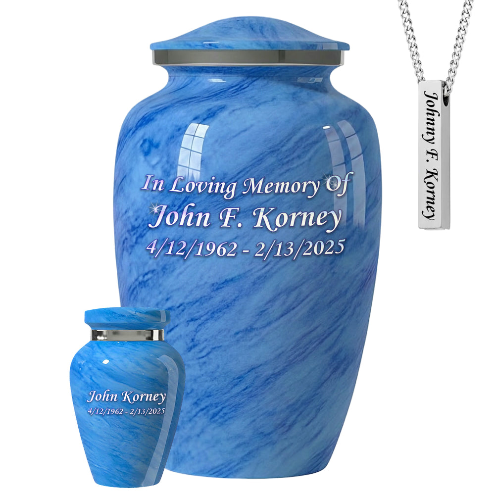 Motif Pastel Cremation Urn