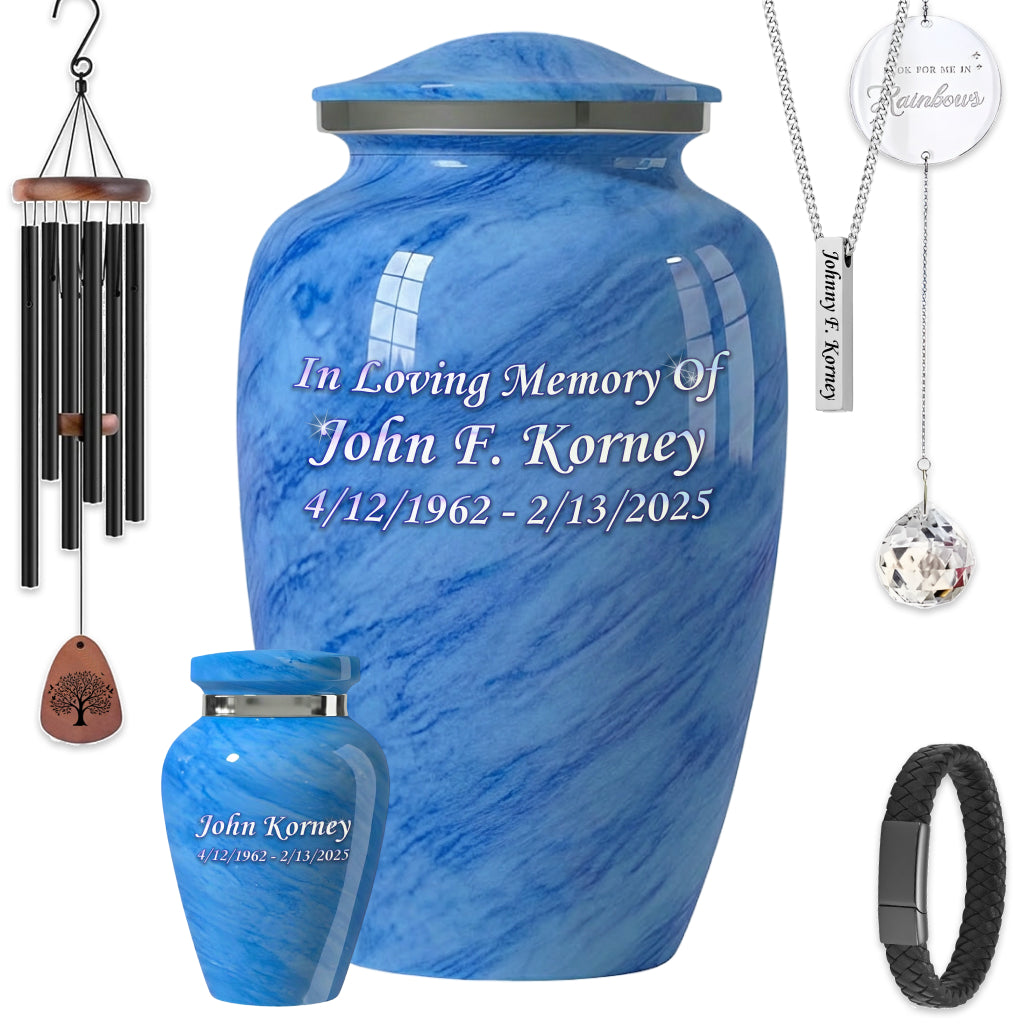 Motif Pastel Cremation Urn