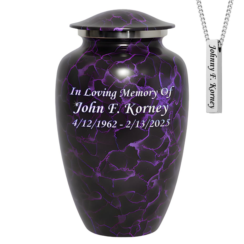 Motif Patch Cremation Urn