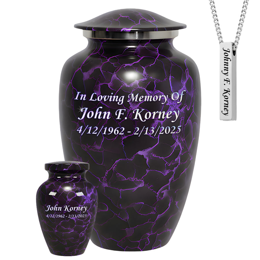 Motif Patch Cremation Urn