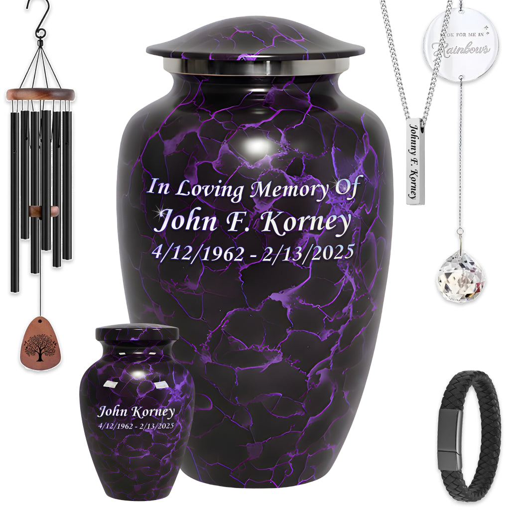 Motif Patch Cremation Urn