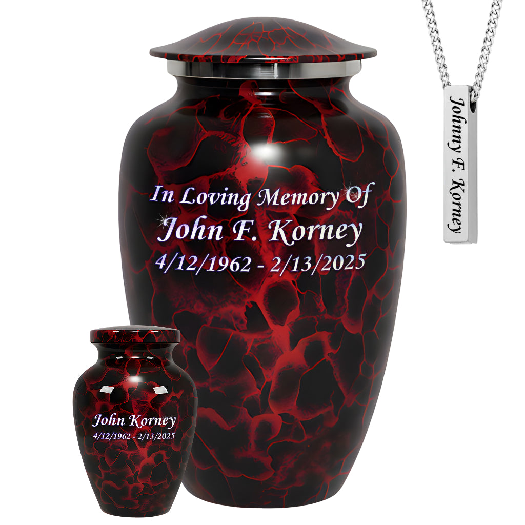 Motif Patch Cremation Urn