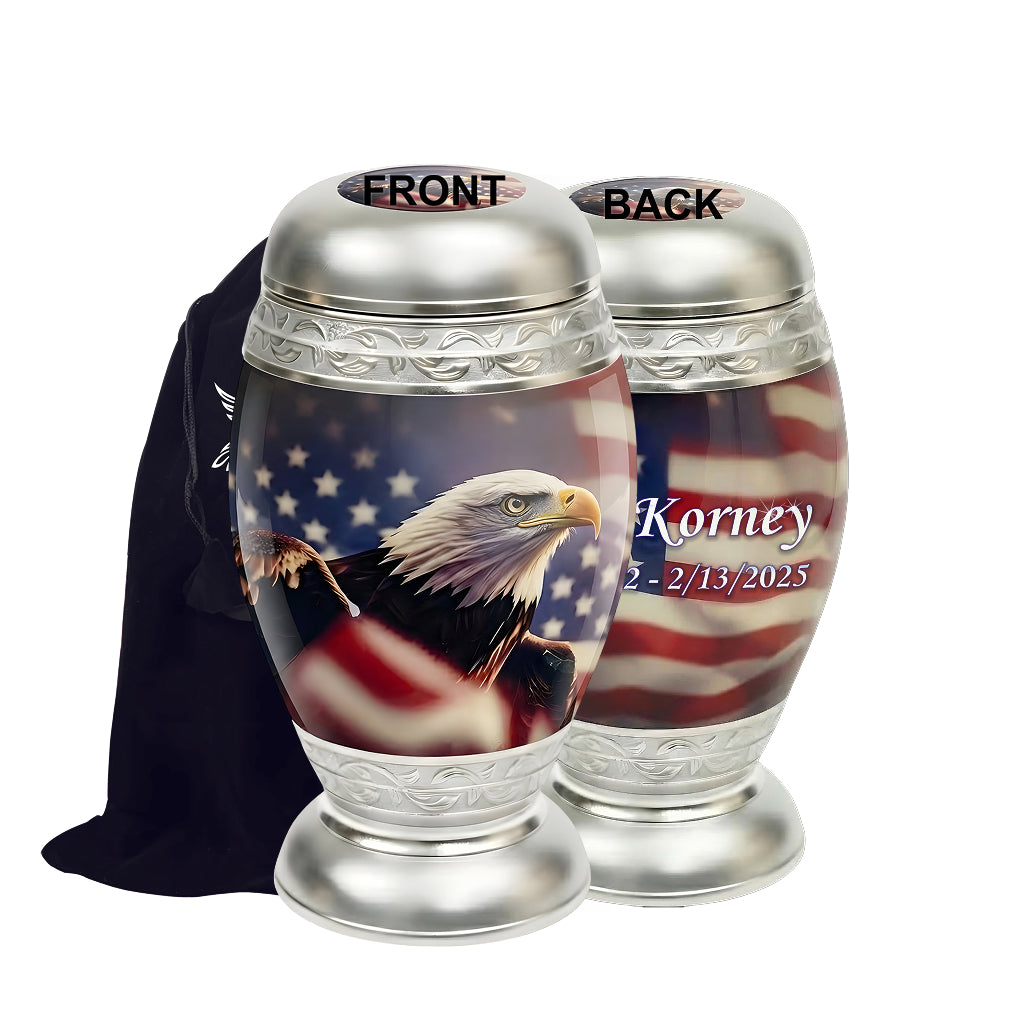 Eagle American Flag Premium Urn