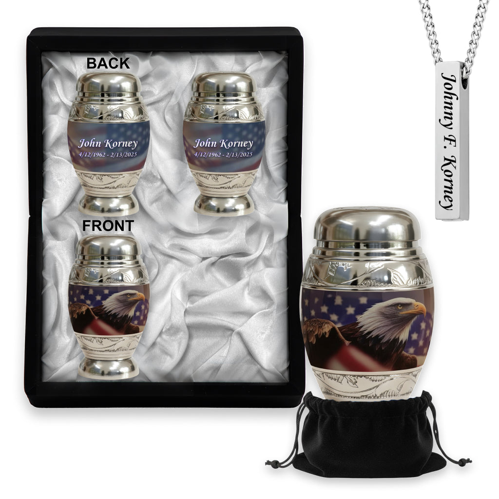 Eagle American Flag Premium Urn