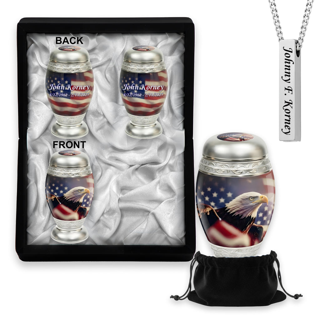 Eagle American Flag Premium Urn