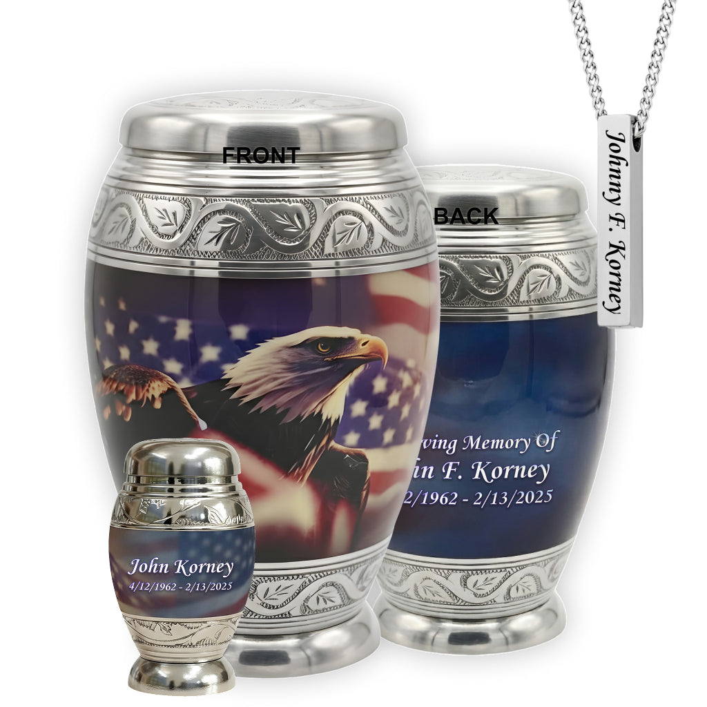 Eagle American Flag Premium Urn
