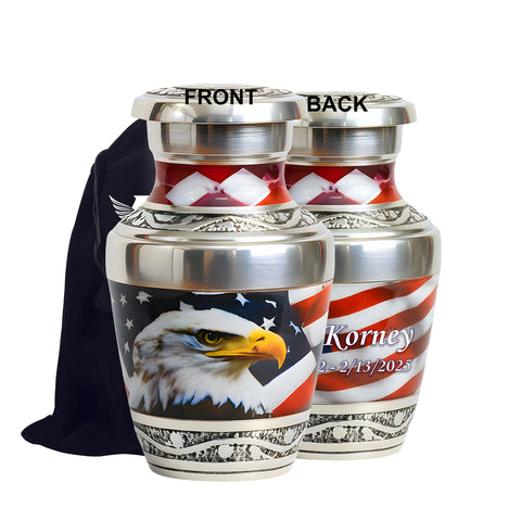 Eagle American Flag Premium Urn