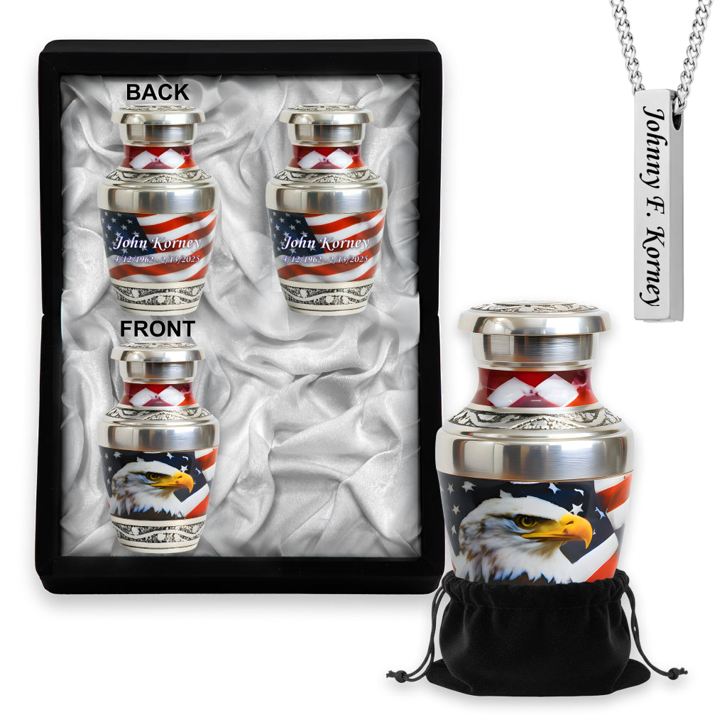 Eagle American Flag Premium Urn