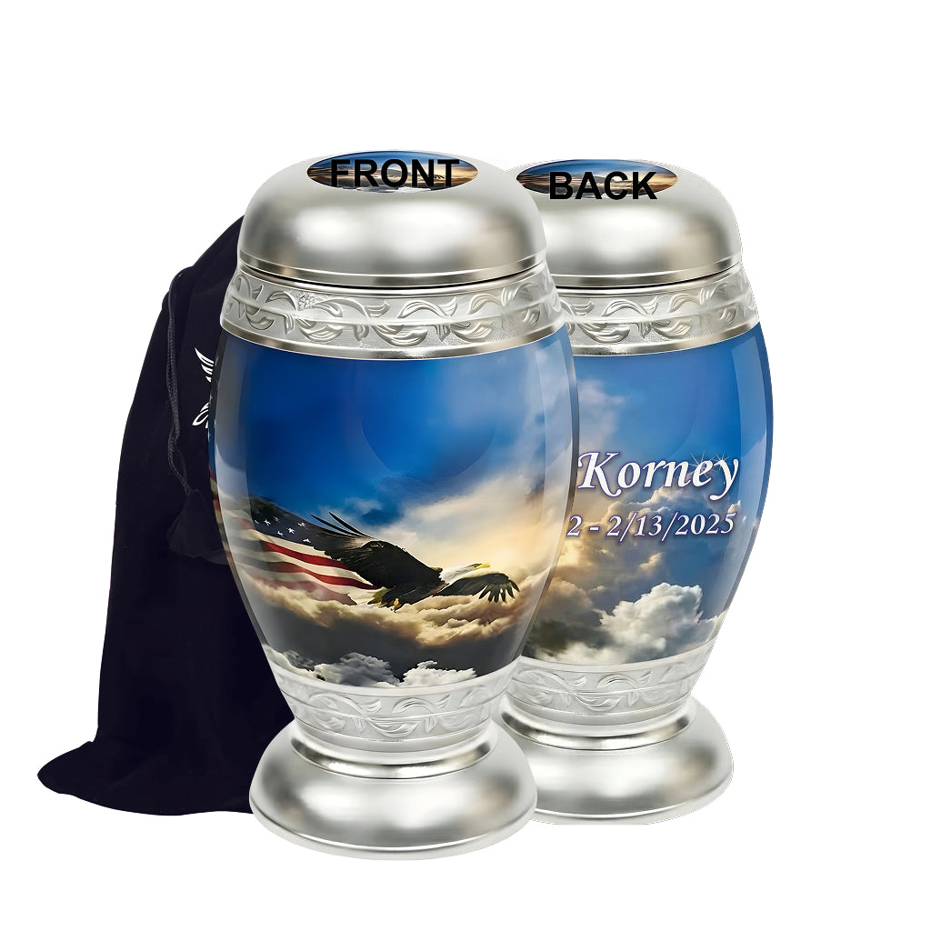 Eagle American Flag Premium Urn