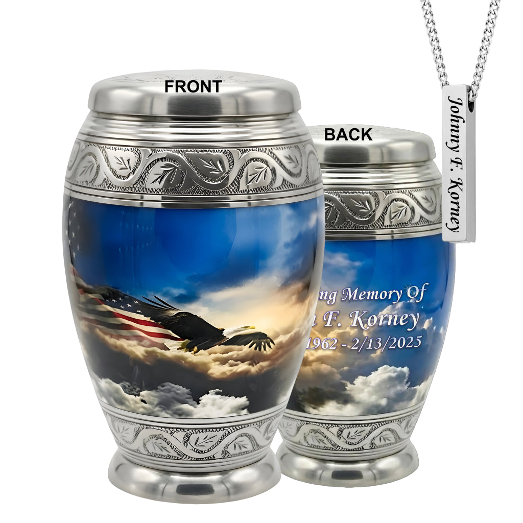 Eagle American Flag Premium Urn