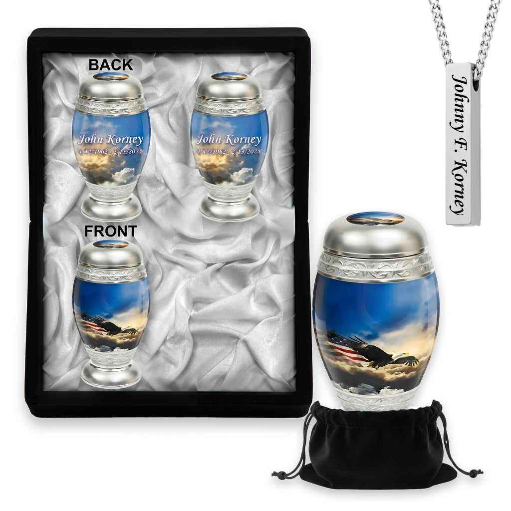 Eagle American Flag Premium Urn