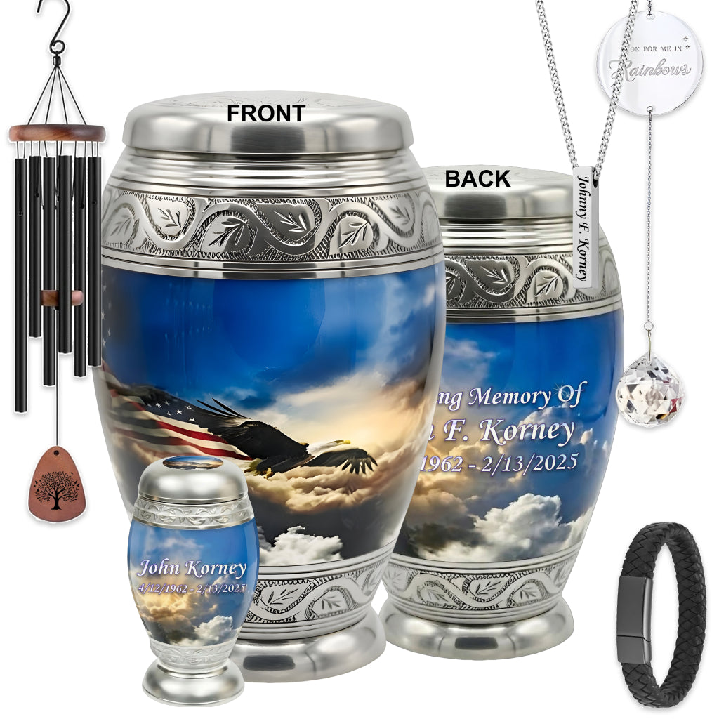 Eagle American Flag Premium Urn