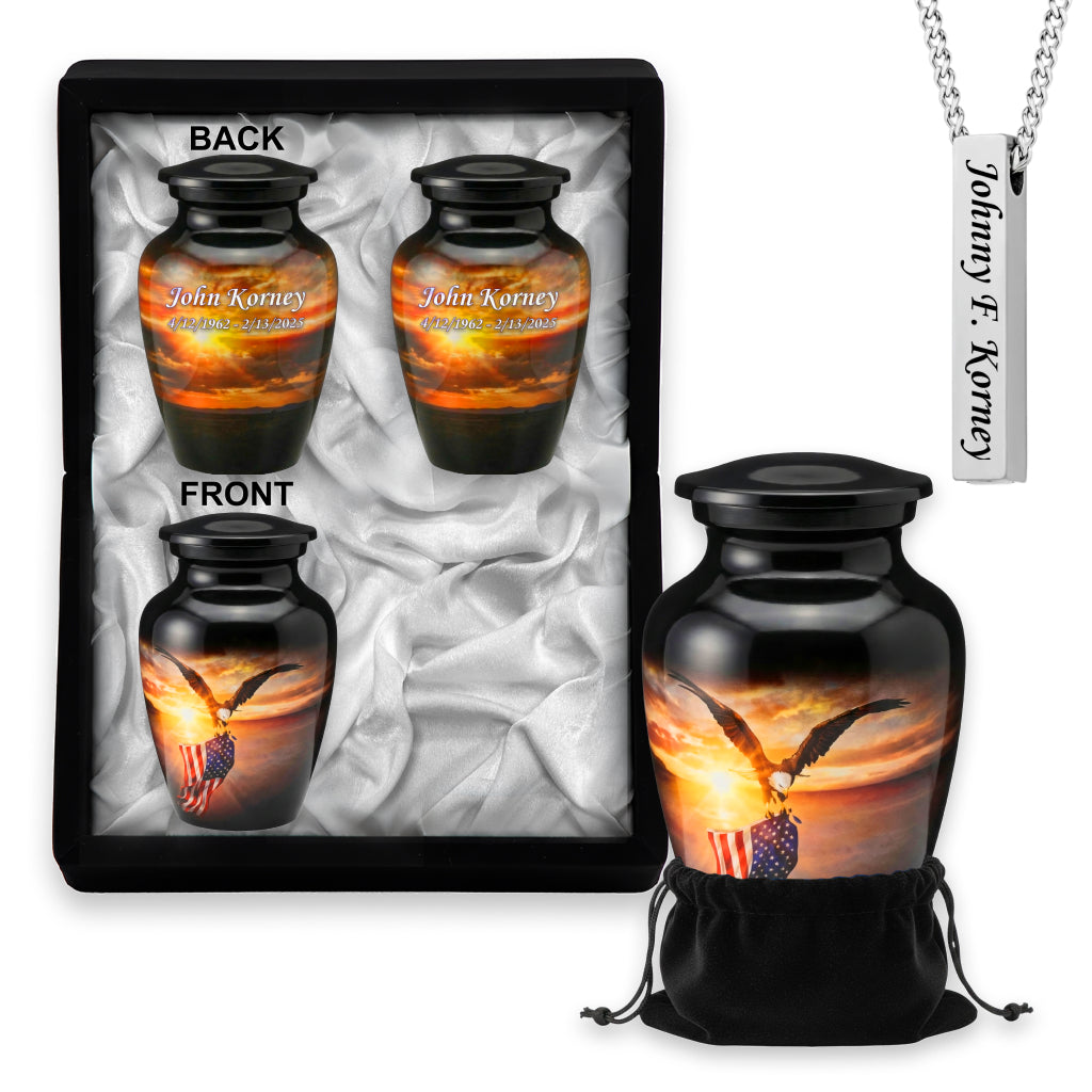 American Flag Tribute Urn