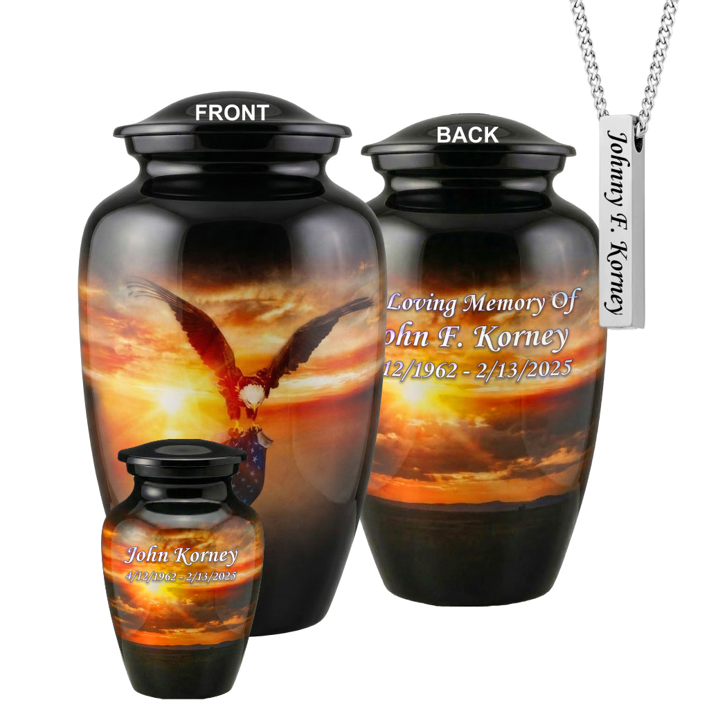 American Flag Tribute Urn