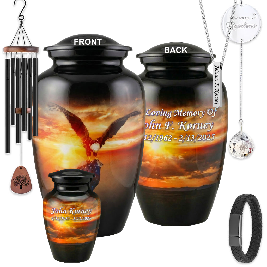 American Flag Tribute Urn