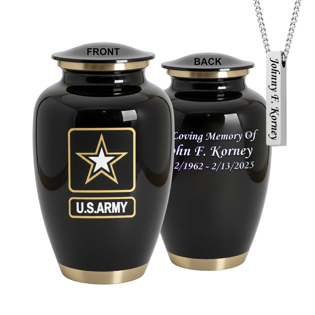 Army Veteran Memorial Urn